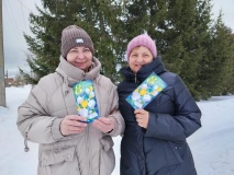 Акция – поздравление «Подари открытку и улыбку»